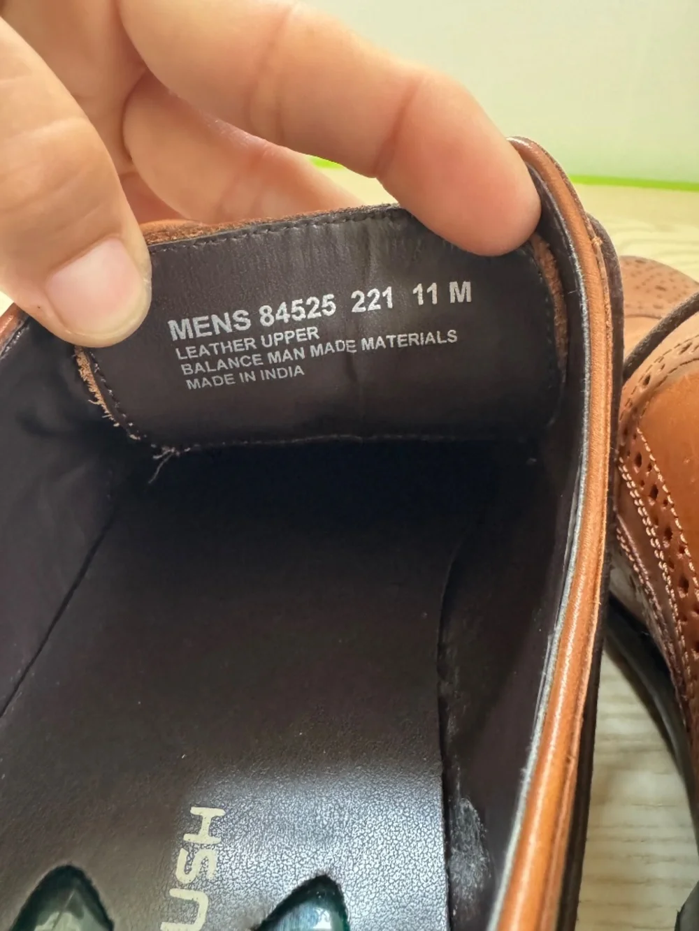 Nunn Bush Oxford Dress Shoes Brown Leather Cap Toe Men's Size 11 M
